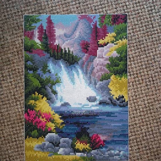 5D diamond art. Waterfall