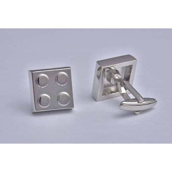 Building Block Silver Cufflinks - £12.99 was £24.99