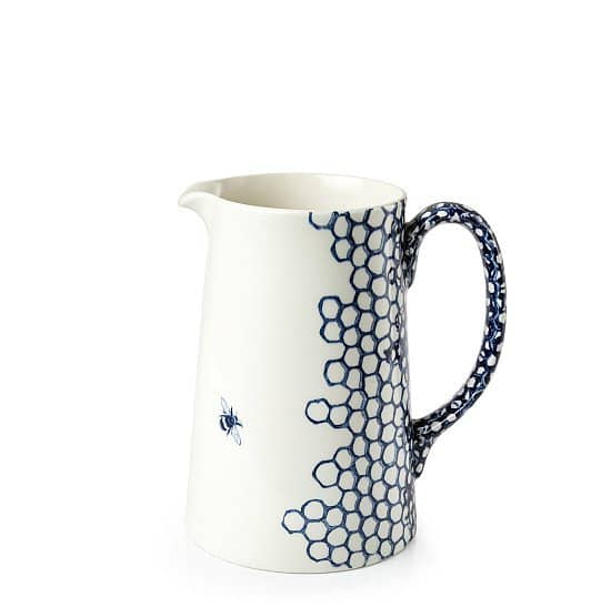 Save on the Ink Blue Pollen Tankard Jug 2pt Seconds from Burleigh