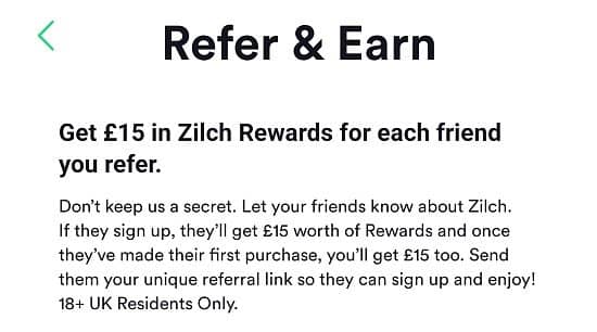 Get £15 FREE to use on ZILCH