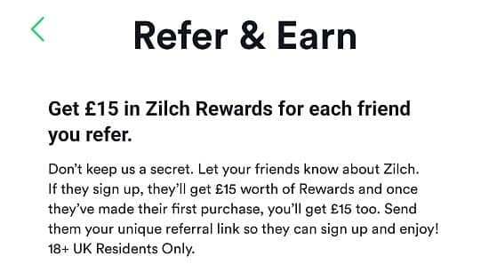 Get £15 FREE to use on ZILCH