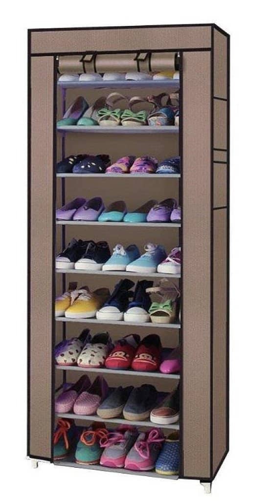 10 TIER SHOES CABINET STORAGE ORGANISER SHOE RACK STAND HOLDS 27 PAIRS
