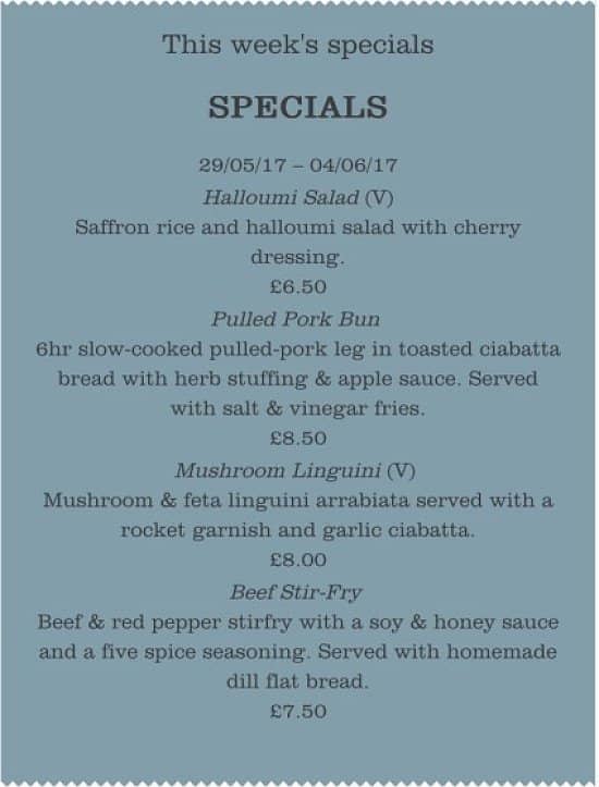 This Week's Specials - 29/05/17 – 04/06/17