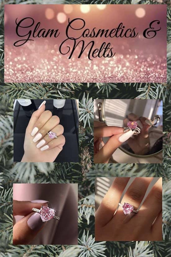 Pink Heart Cubic Zirconica Ring