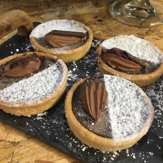 Belgian chocolate tarts