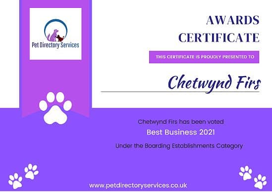 Pet Directory Awards - Best Boarding Establishment Businesses 2021