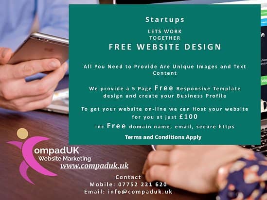 Startups Free Website Design Offer