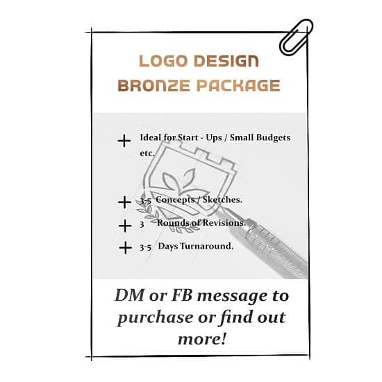 design you a logo - bronze package for £75.00!