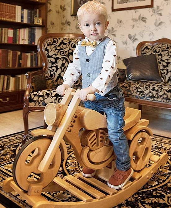 All Terrain Wooden Rocking And Ride On Bike