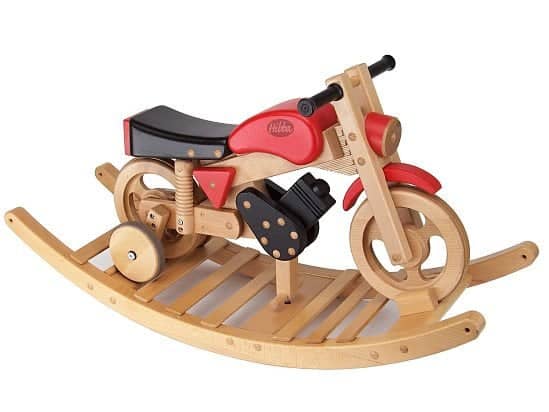 Wooden Rocking And Ride On Trainer Bike