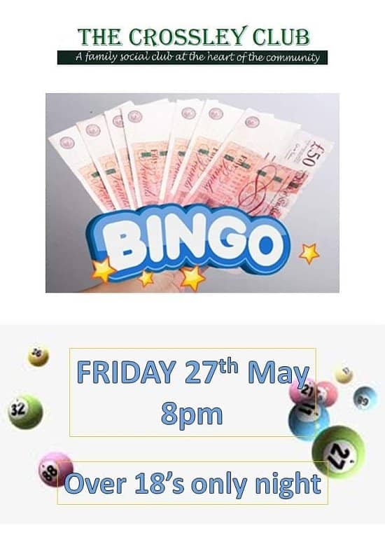 Bingo at The Crossley Club Lightwater