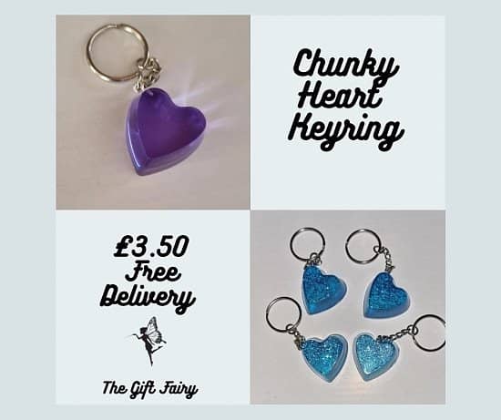 Chunky Heart Keyring