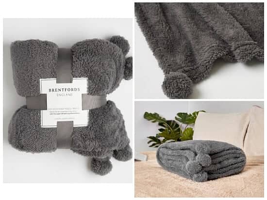 Teddy fleece throw