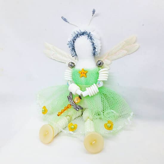 NEW PRODUCT-  DRAGONFLY LOVE BUTTON DOLL sewing kit