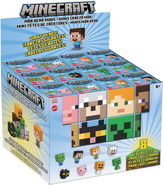 MINECRAFT MOB HEAD MINIS ASST