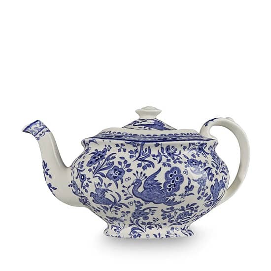 SAVE - Blue Regal Peacock Teapot 5 Cup Seconds