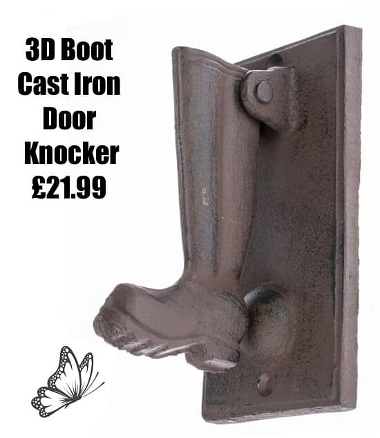 3D Boot Cast Iron Door Knocker ♥️♥️£21.99 ❤️❤️ i