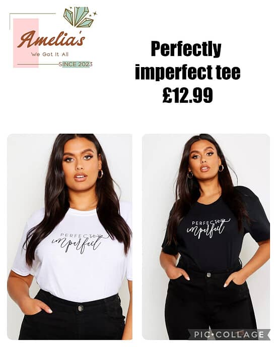 Perfectly imperfect tee  💕💕 £12.99 💕💕