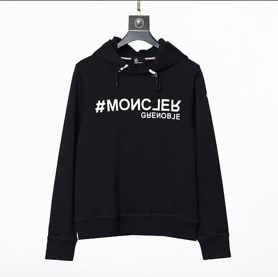 MONCLER MENS HOODIE BLACK