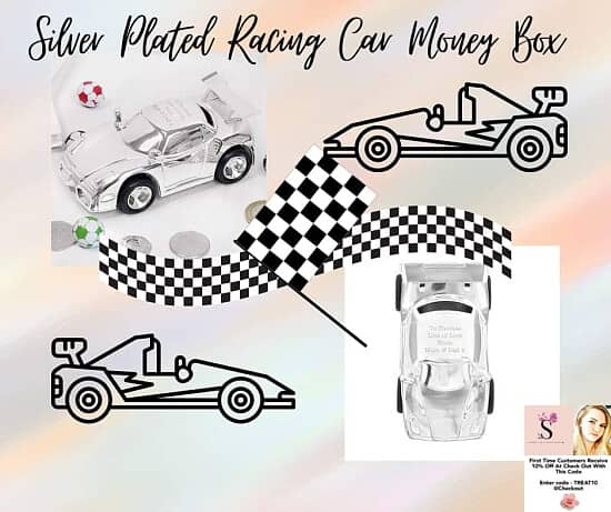 Racing car money box