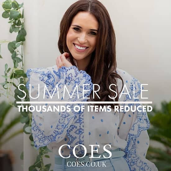 Summer Sale Now On At Coes
