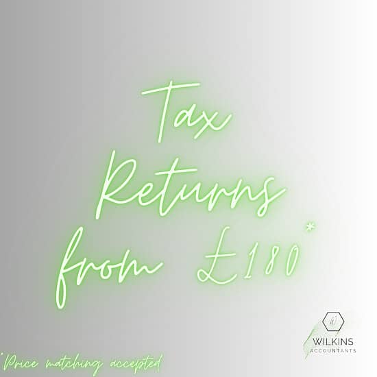 Tax returns from £180 [price matching accepted]