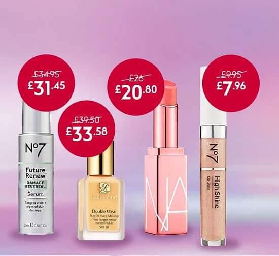 Elevate Your Beauty Routine: Save Up to 20% on Selected Premium Beauty, Fragrance, and No7 Products!