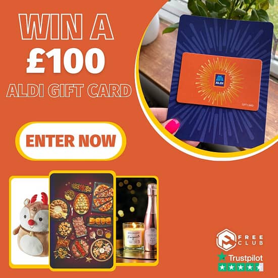 Win a £100 Aldi Gift Card for this Christmas thanks to FreeClub!