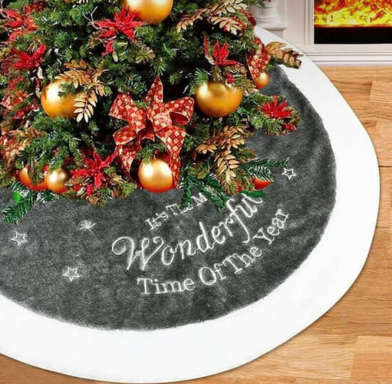 Most wonderful time tree skirt