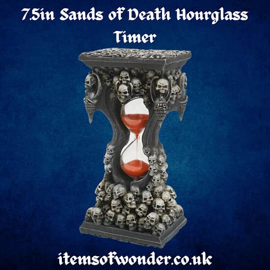 7.5in Sands of Death Hourglass Timer by Spiral Direct