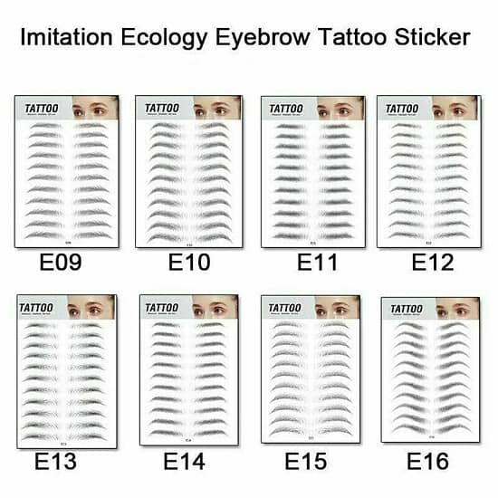 Waterproof 6D Eyebrow Tattoo Semi-Permanent Embroidery Natural Long Lasting Fake Eyebrow
