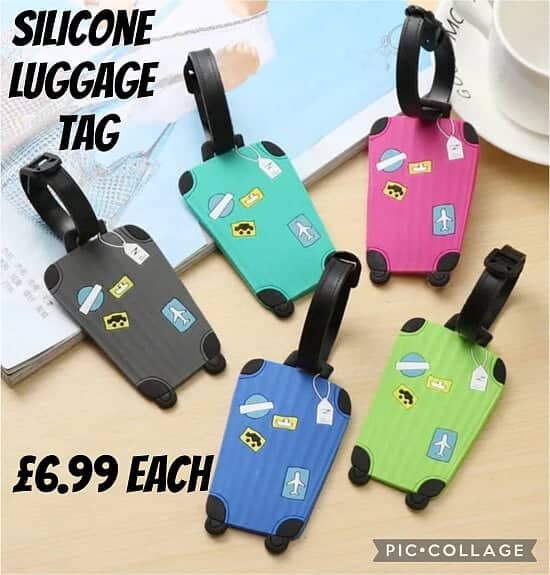 Silicone luggage tag £6.99