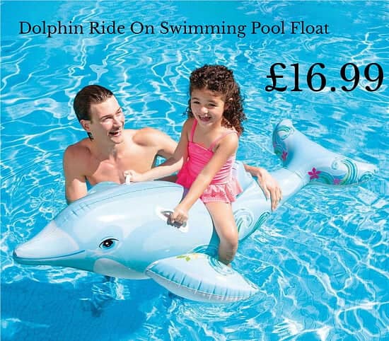 Dolphin Ride On Swimming Pool Float £16.99
