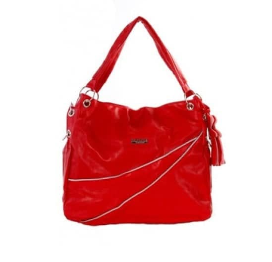 Darby Boho Charm Bag In Red only £8.99!