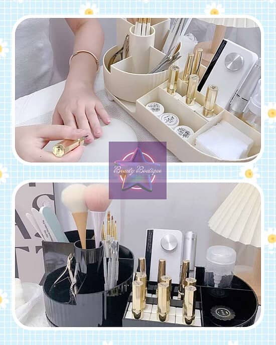 Rotatable Desktop Storage Convenient Manicure Storage Device