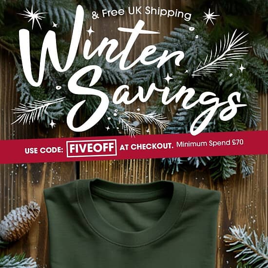 Ends Tomorrow Get £5 Off AND Free UK Delivery