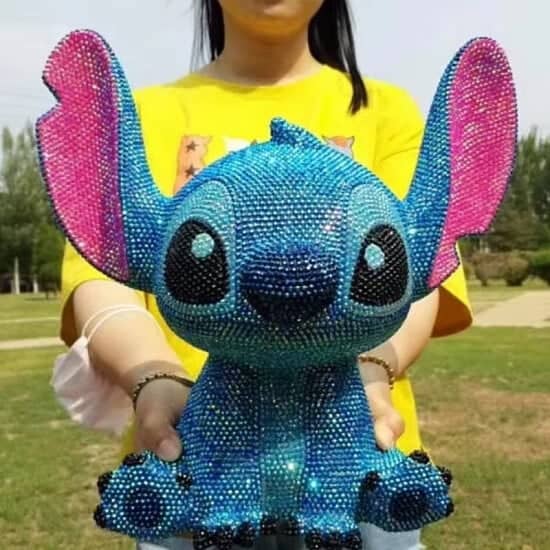 Disney Stitch Kawaii Savings Bank Decoration Diy Diamond Set