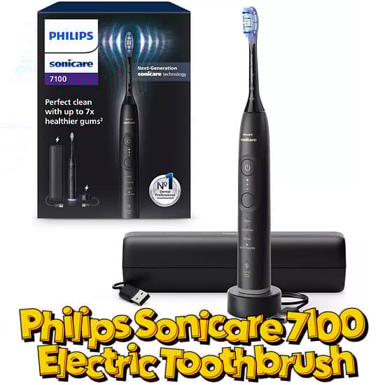 Philips Sonicare 7100 Electric Toothbrush, Black