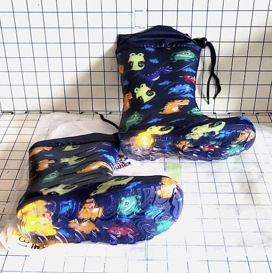 Beck Boy's Monsters Flashing Heel Wellington Snow Boots Wellies UK 12.5 EU 31
