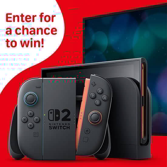 WIN the Nintendo Switch 2 (Worth £400)