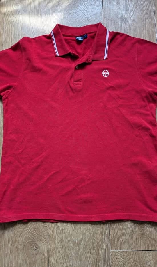 SERGIO TACCHINI Mens Polo Shirt Large Red