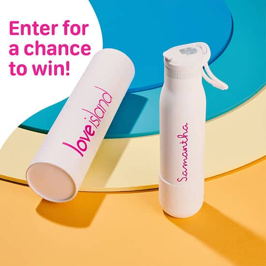 WIN the Official Personalised Love Island Water Bottle