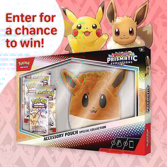 WIN this Pokémon TCG: Scarlet & Violet - Prismatic Evolutions Special Pouch Collection