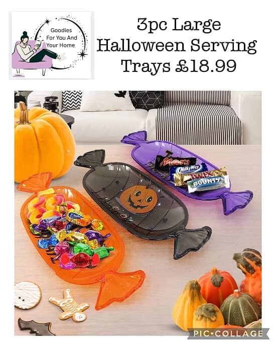 3pc Large Halloween Serving Trays £18.99