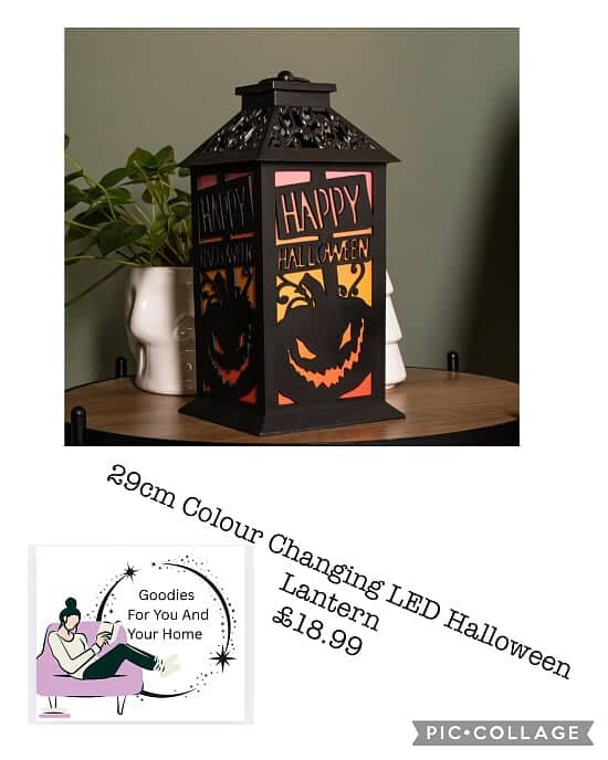 29cm Colour Changing LED Halloween Lantern £18.99