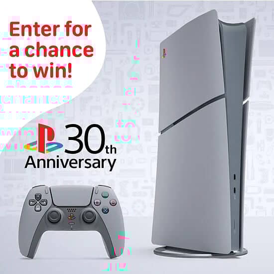 WIN this PlayStation 5 Digital Edition - 30th Anniversary Limited Edition Bundle