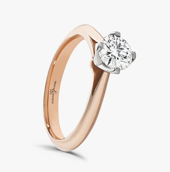 💍 Sparkle for Less – 50% Off John Greed 9ct Rose Gold Diamond Solitaire Ring! ✨