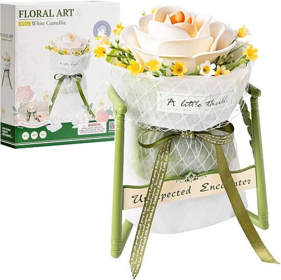ROBOTIME Artificial Flowers 3D Puzzle Model Kits Puzzles