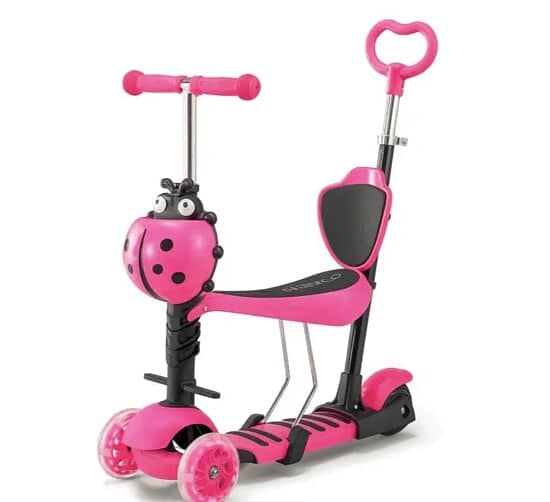 5-in-1 Kids Scooter with Adjustable Seat – 3-Wheel Kick Scooter for Toddlers Age 2–12, Foldable & Lightweight