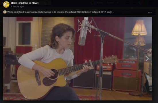 Katie Melua is to release the official BBC Children in Need 2017 single, ‘Fields of Gold’